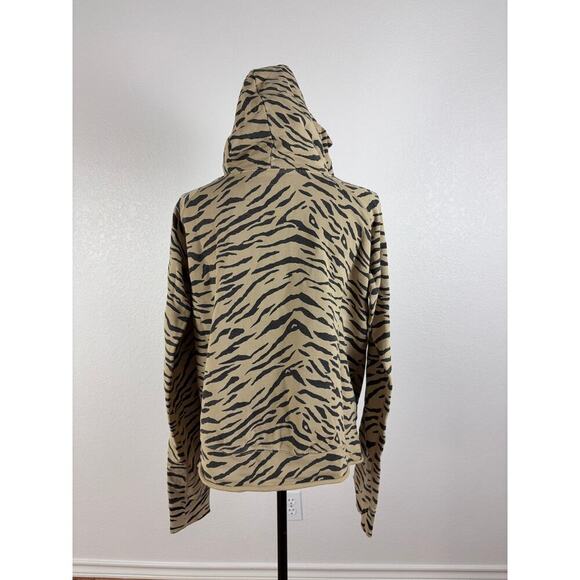 B47 Nili Lotan Hoodie Rayne Zebra Print Womens Medium Chic Street Model Off Duty - Picture 3 of 8
